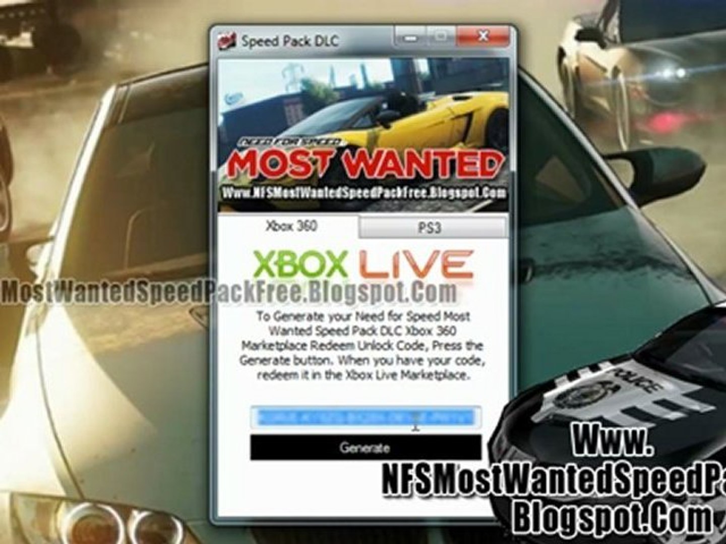 Need for Speed Most Wanted Speed Pack DLC Codes - Free!! - video Dailymotion