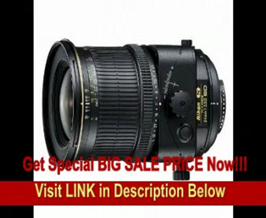 Nikon 24mm f/3.5D ED PC-E Nikkor Ultra-Wide Angle Lens for Nikon DSLR Cameras