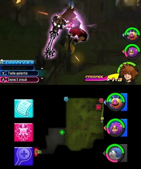 Kingdom Hearts 3D : Trésors du Portail du Cimetière de la Cité des Cloches avec Sora