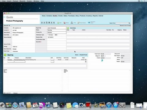 Photography Management Software | Convert quote to event