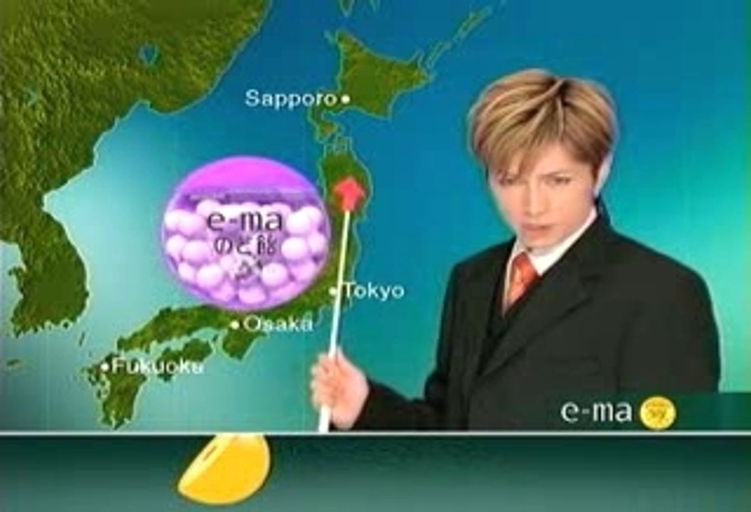 Gackt attempts to be weatherman