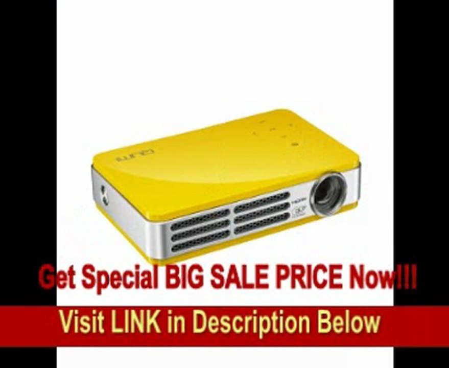 Vivitek Qumi Q5 500 Lumen WXGA HD 720p HDMI 3D-Ready Pocket DLP Projector with 4GB Memory (Yellow)