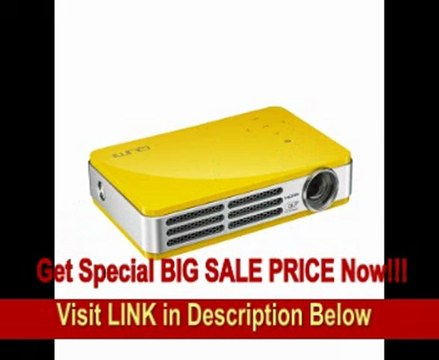 Vivitek Qumi Q5 500 Lumen WXGA HD 720p HDMI 3D-Ready Pocket DLP Projector with 4GB Memory (Yellow)