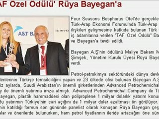 BAYEGAN_Maliye Bakanlıgindan özel ödül