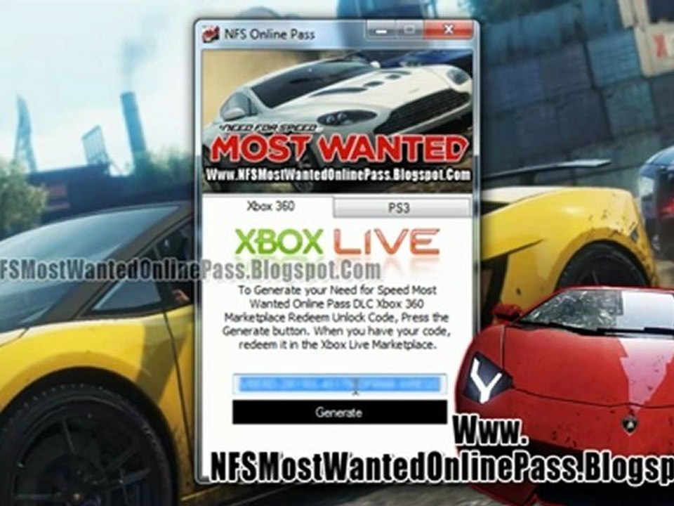 Need for Speed Most Wanted Online Pass Access Free!! - video Dailymotion
