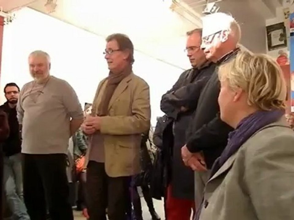 Patrick Devresse au vernissage de l'expo incarnat