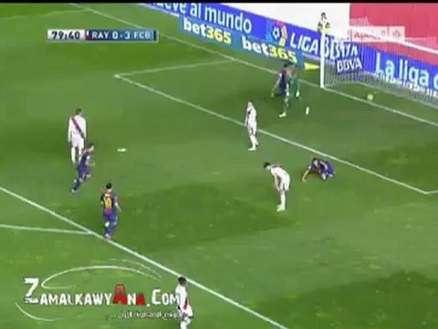 الهدف الرابع لبرشلونة في رايو فاليكانو 0/4 - فابريجاس