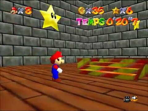 Super Mario 64 Walkthrough FR - Etoiles secrètes - La glissade de la princesse