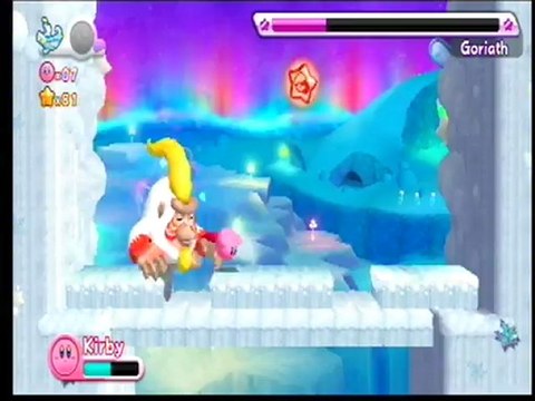 Kirby’s Adventure Wii - Boss : Goriath du monde 4-6