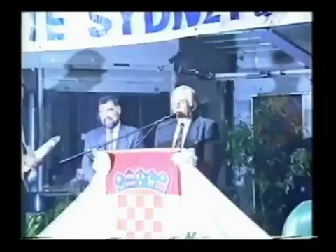 Stjepan Mesić - Ustaški govor (Australia, Sydney, 1992.)