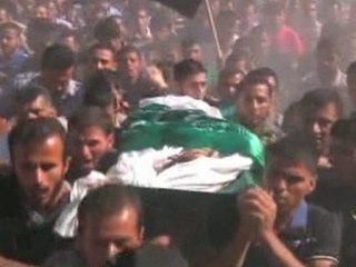 Hamas militant buried after Israeli air strike