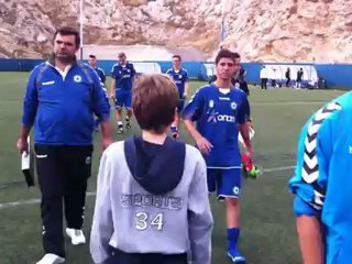 Η λήξη του αγώνα Ατρόμητος-Ολυμπιακός (Κ17)