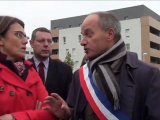 Point presse des Elus devant le collège Marcel Pagnol