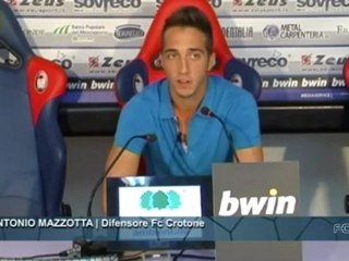 Fc Crotone | Sala Stampa, Antonio Mazzotta in conferenza