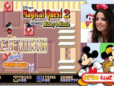 Castle of illusion - Magical Quest 2 Mega Drive - Super Nintendo Retro Game Test