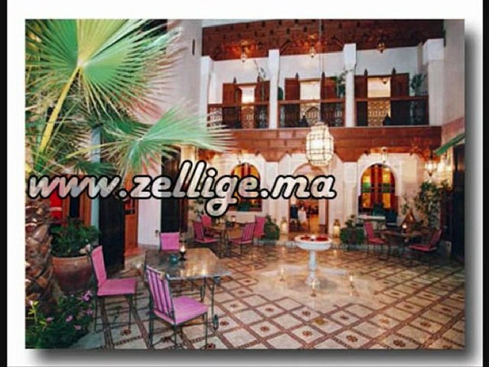 "www.zellige.ma" "Riad" "salon" en "Mosaïque marocain" "moroccan zellij Mosaic"