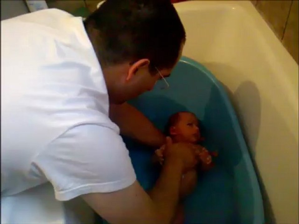 Bain avec Papa