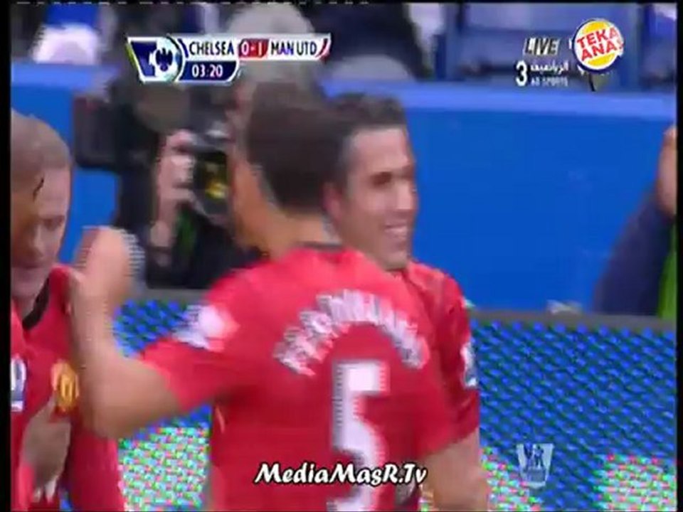 هدف مانشستر يونايتيد الأول في تشيلسي - فان بيرسي