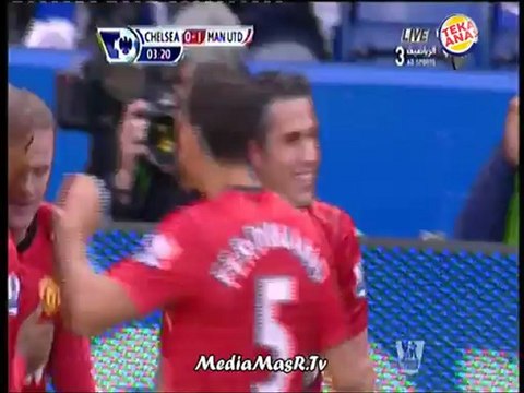 هدف مانشستر يونايتيد الأول في تشيلسي - فان بيرسي