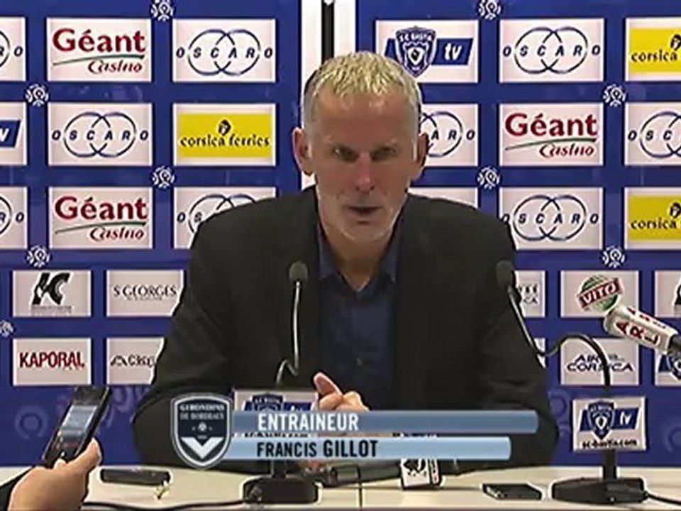Conférence de presse SC Bastia - Girondins de Bordeaux : Frédéric HANTZ (SCB) - Francis GILLOT (FCGB) - saison 2012/2013