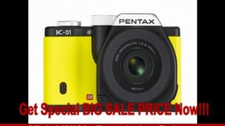 Pentax K-01 16MP APS-C CMOS Compact System Camera with Dual Lens Kit 18-55mm, 50-200mm (Yellow)