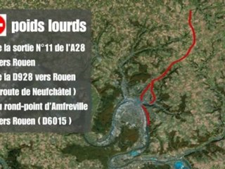 Rouen :  les interdictions du nouveau plan circulation poids lourds