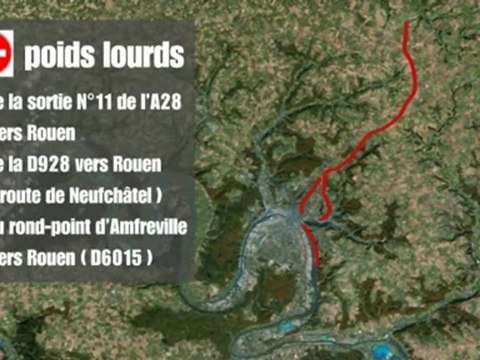 Rouen : les interdictions du nouveau plan circulation poids lourds