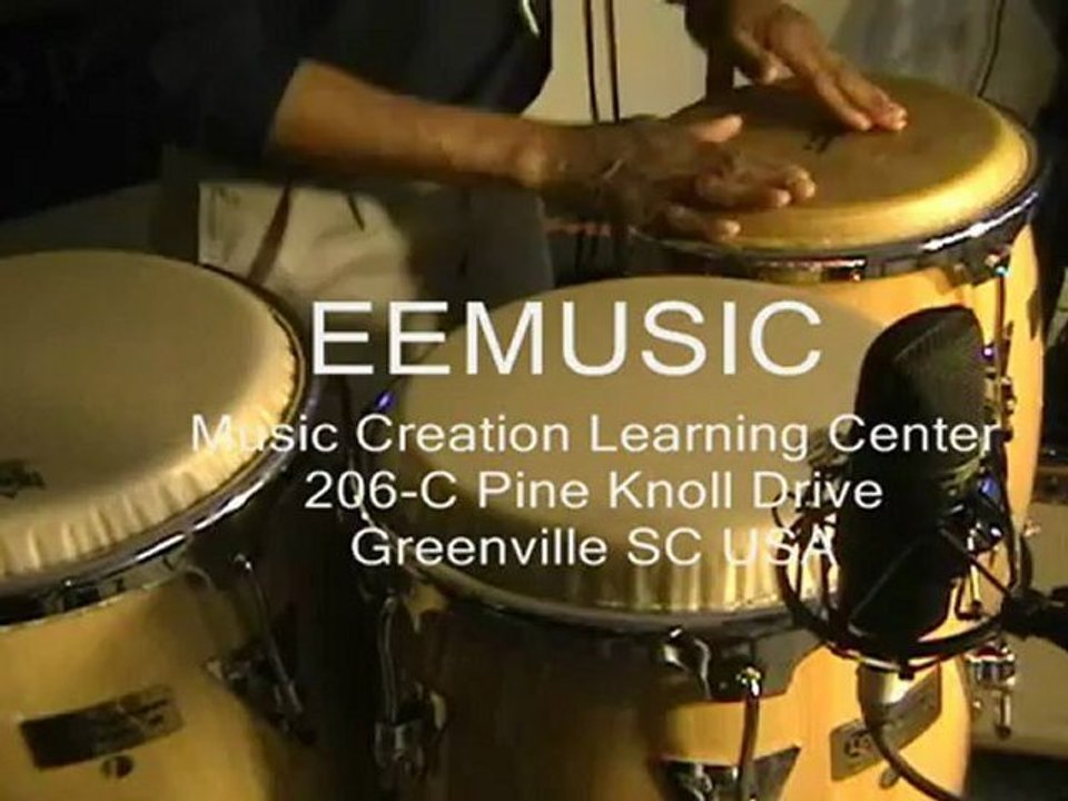 Conga Lessons Greenville SC EEMusic EEMusicLIVE Hand Drums by Eric Blackmon