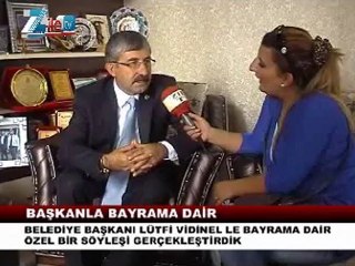 Zile belediye başkanı vidinel ile bayrama dair ropörtaj