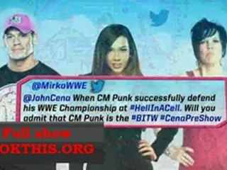 #Cena challanges a Rock WWE Hell in a Cell 2012