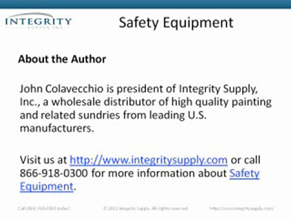 Safety Equipment - Why You Need to Protect Your Eyes