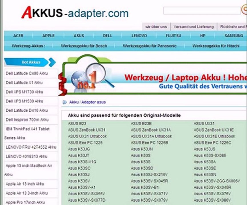 Akku Iconia Tab W500