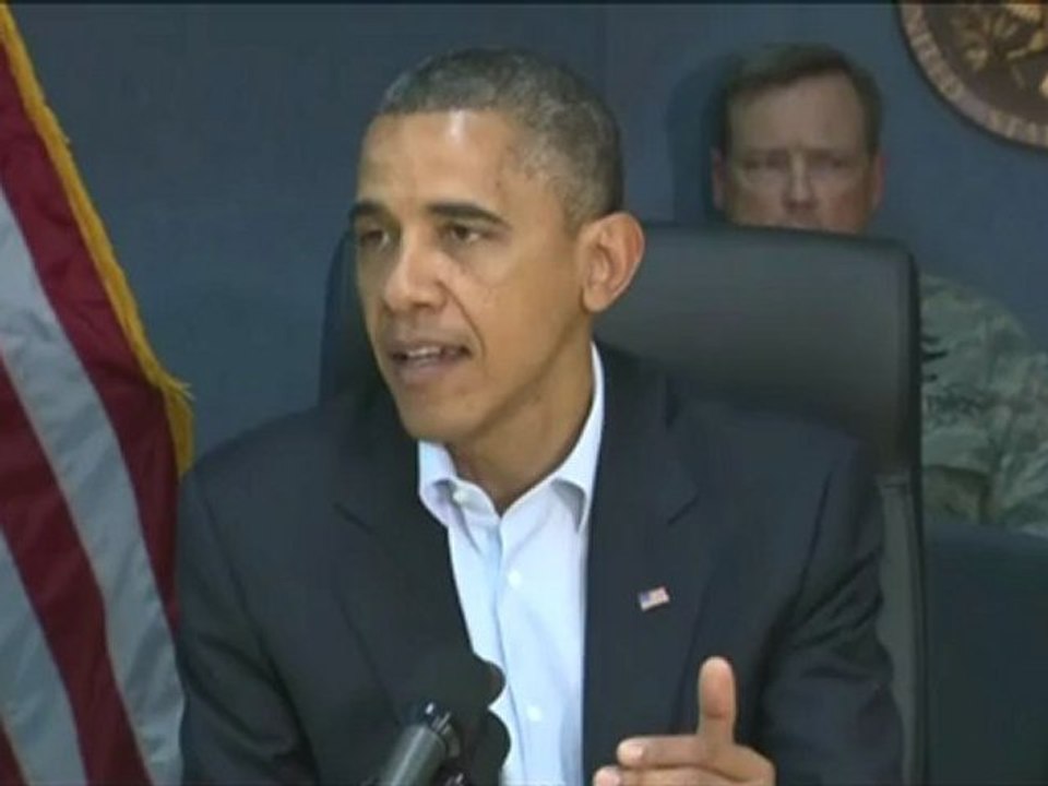 Ouragan Sandy: les messages d'Obama et de Romney