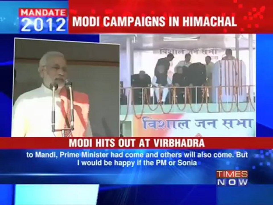 Modi takes on PM, Sonia