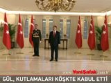 Cumhurbaşkanı Gül, Çankaya Köşkü'nde kutlamaları kabul etti
