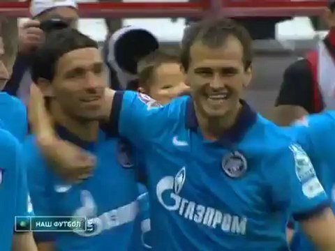 Локомотив- Зенит 0-3 29.08.10 Данни забивает -защита спит.