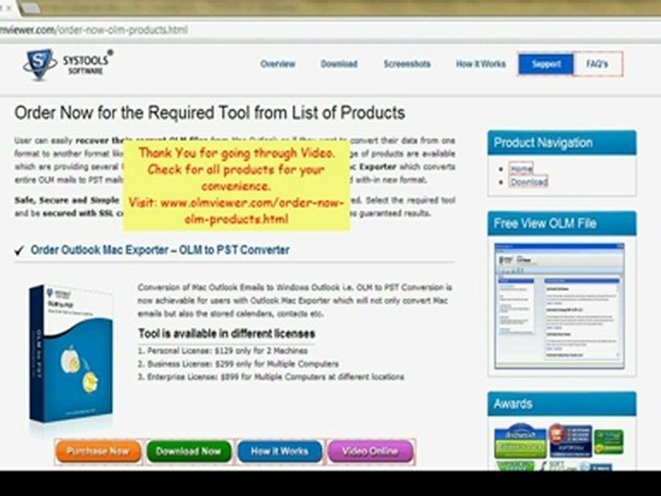 OLM File to PST Conversion Recovery Software