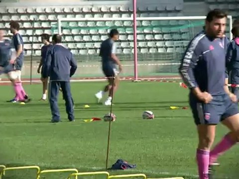 Jerome Alonzo rencontre Richard Pool-Jones pour Place 2 be spécial Stade Francais / Toulouse