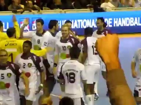 PSG Handball - Nantes / Coupe de la Ligue Handball / Coup-franc de la victoire Maqueda