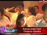 Shahrukh ignores Anushka at Yash Chopra's chautha