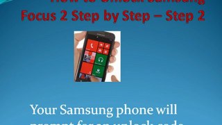How to Unlock Samsung Focus 2