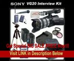 Sony NEX-VG20H Interchangeable Lens HD Handycam Camcorder With Sony 18-200mm E-mount Lens + Interview Package - Includes: Wireless Lapel & Handheld Microphone Set, 3 Piece Filter Kit (UV,CPL,FLD), 32GB SDHC Memory Card, Card Reader, Full Size Tripod,