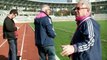 Jerome Alonzo rencontre l'intendant du Stade francais Jean-Marie pour  