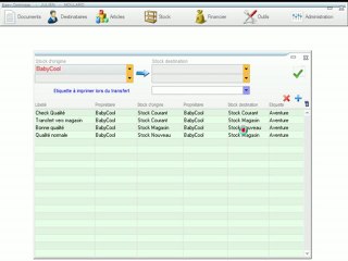 Stocks - Optimizze: Création de règle transfert de lot - Stock en détail - ERP - v16