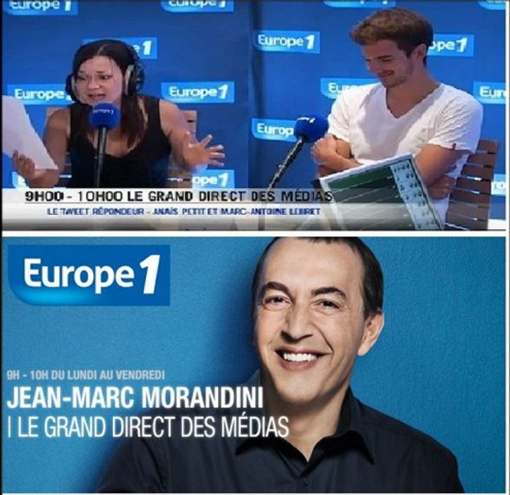 Le Tweet Répondeur (1) Europe 1 Jean-Marc Morandini, Anaïs Petit, & Marc-Antoine Le Bret