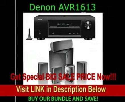 Denon AVR-1613 A/V 5.1 Channel 3D Pass Through and Networking Home Theater Receiver With Definitive Technology ProCinema 600 5.1 Speaker System