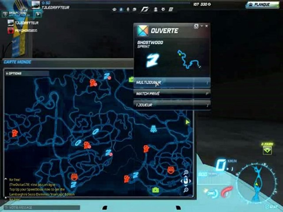 presentation de la lexus LFA  avec PSYCH0 sur nfs world est en double vue!