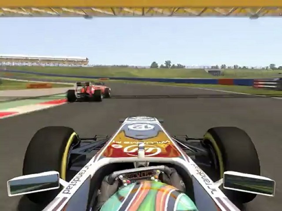 F1 2011 - GP d'Inde - Kier vs Massa (2) en onboard