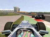 F1 2011 - GP d'Inde - Kier vs Schumacher (2) en onboard