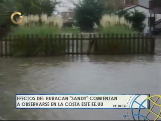 "Sandy" tocará tierra hoy en Nueva Jersey